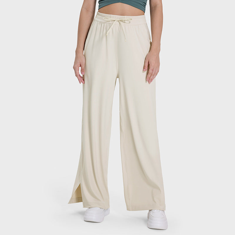 Women’s Ice Silk Sunscreen Pants – Summer Thin Wide-Leg