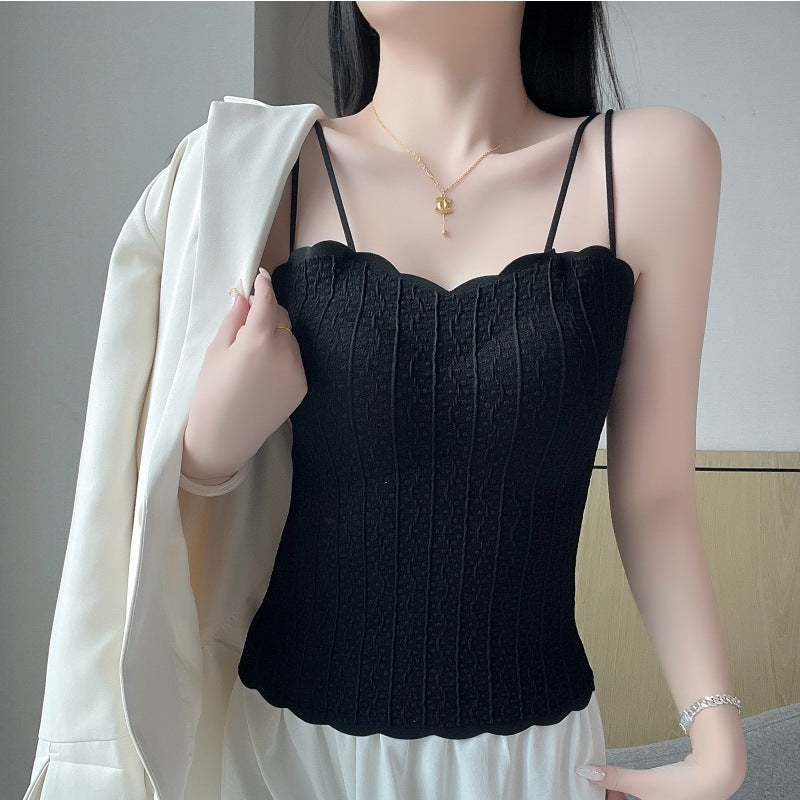 Autumn & Winter Sanding Warm Underwear with Chest Pad