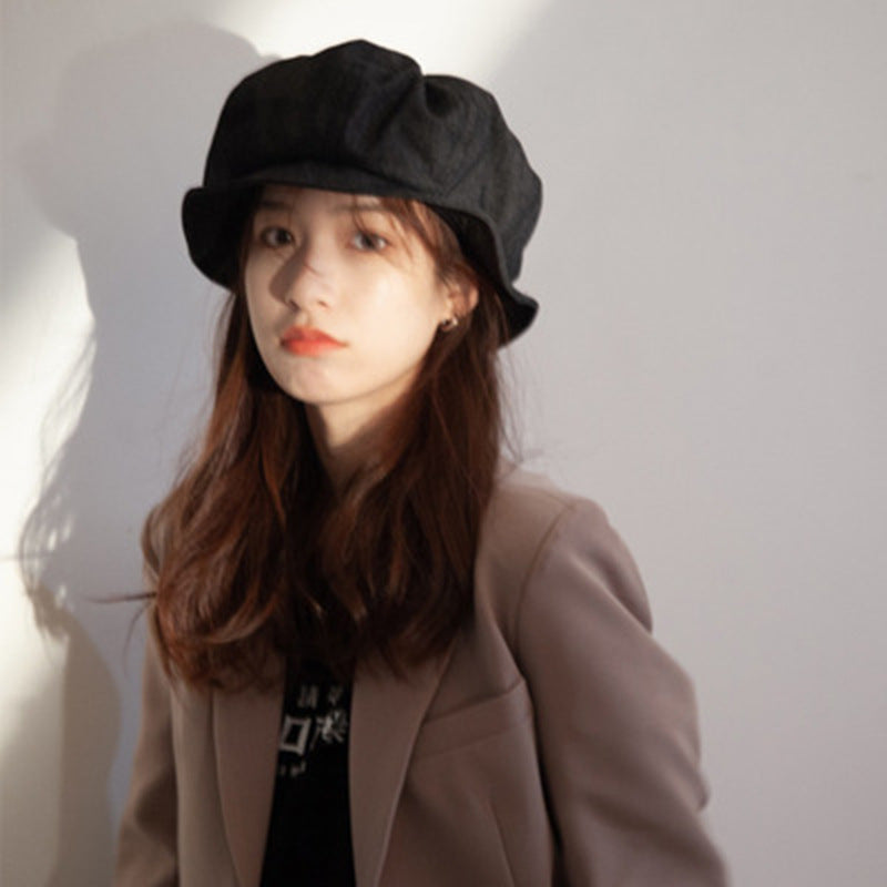 Lazy Cloud Beret – Big Brim Sun Protection Hat