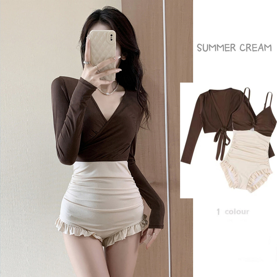 Women's Triangle Swimsuit – Conservative, Slimming & Elegant