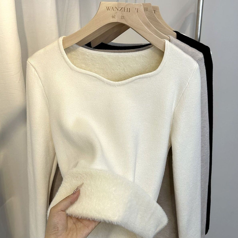 Fleece-Lined Thickened Winter Base Shirt – Women’s 2024