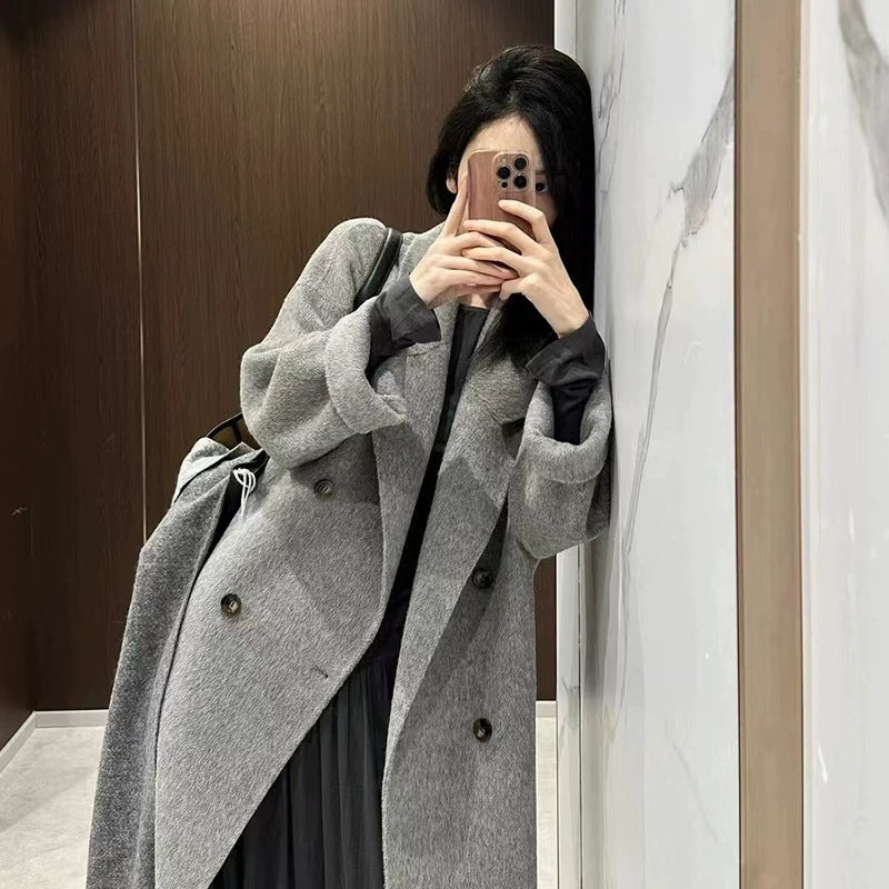 Women’s Grey Cashmere Wool Coat
