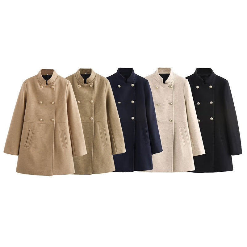 Women’s European-Style Double-Breasted Coat