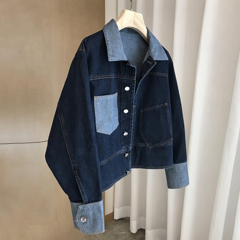 Women’s Vintage Contrast Stitch Denim Jacket