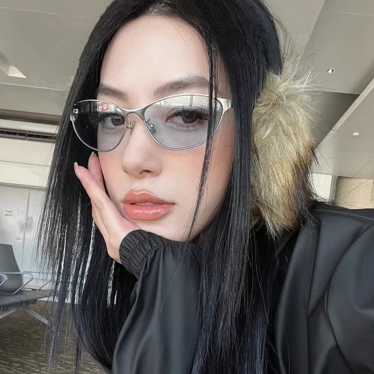 Hot Girl Metal Cat Eye Sunnies – Street Chic Vibe