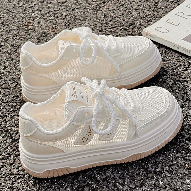 Women's Breathable Mesh Sneakers with Lightweight Thick Sole