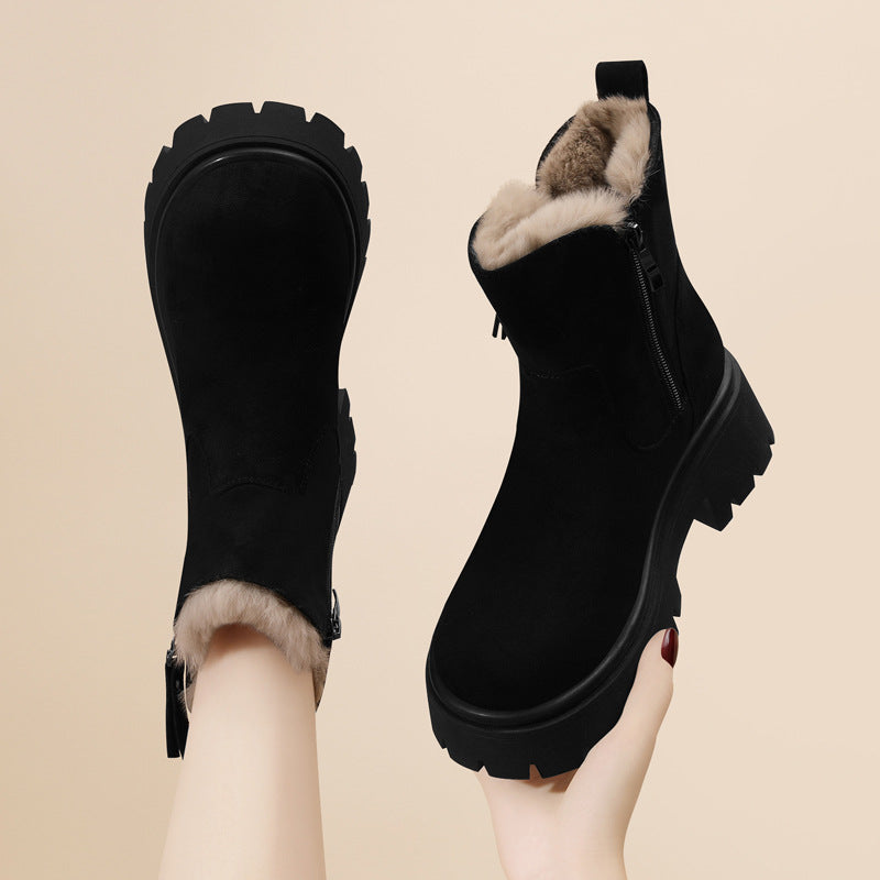 2025 Warm Short Snow Boots for Women – Non-Slip