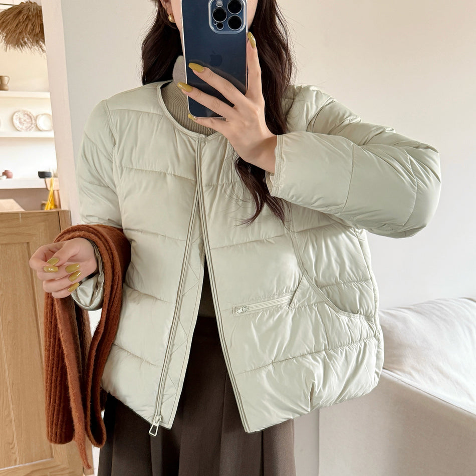 Women’s Round Neck Down Cotton Jacket