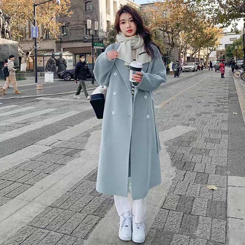 Women’s Blue Woolen Coat