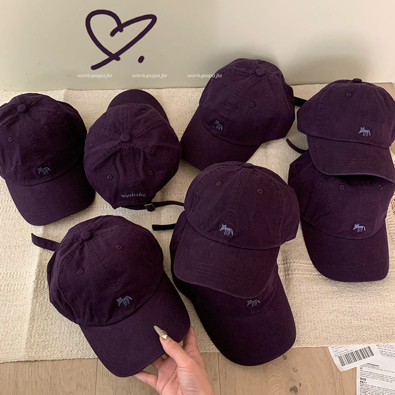 Grape Purple Fox Cap – Sunshade with Personality