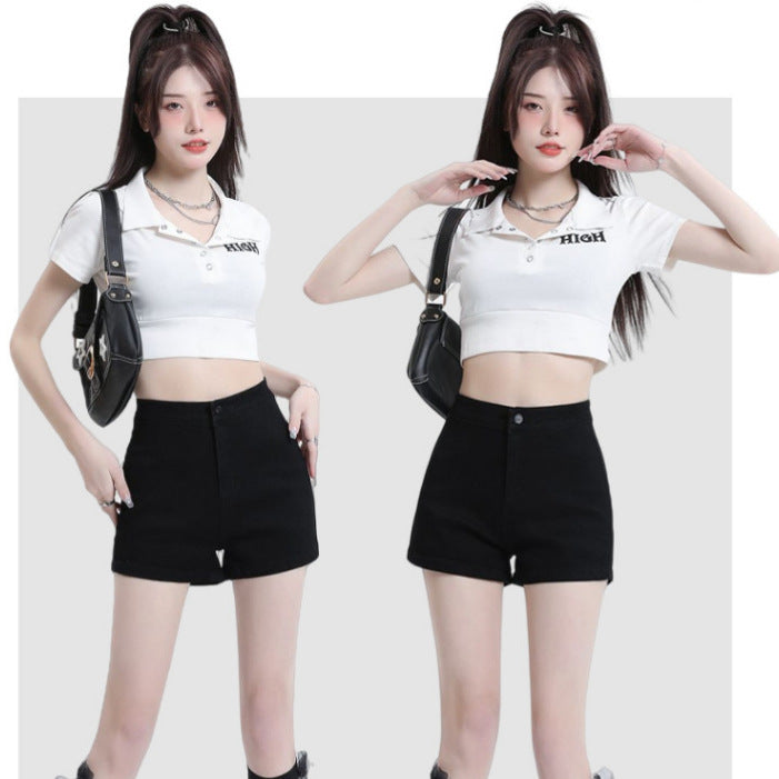 Spice Girl Vintage Polo Cropped Tee