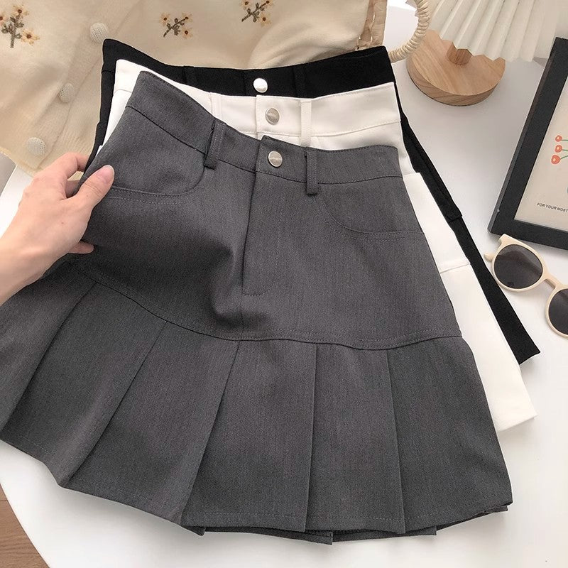 Autumn JK Pleated Skirt – A-Line School Style Skirt