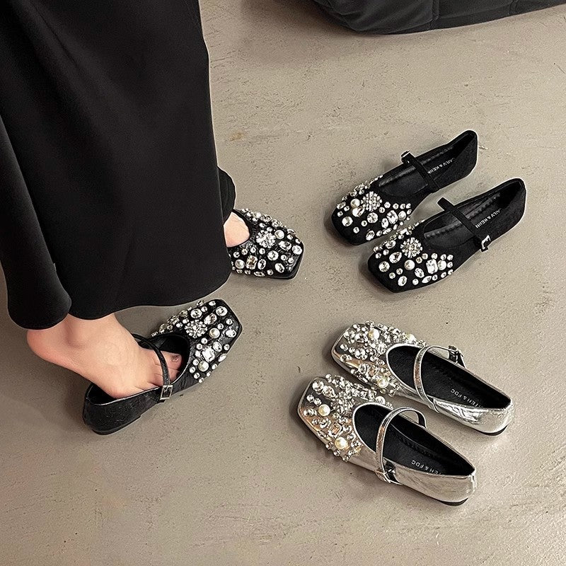 Rhinestone Mary Janes Sandal