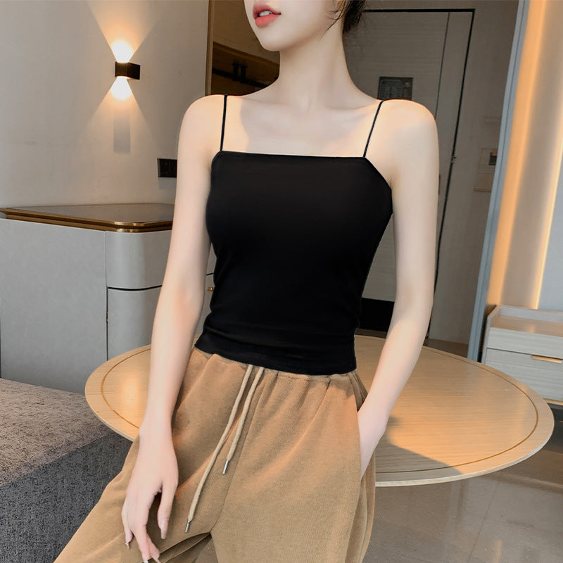 Slim Cotton Sling Top – Chest Pad Included