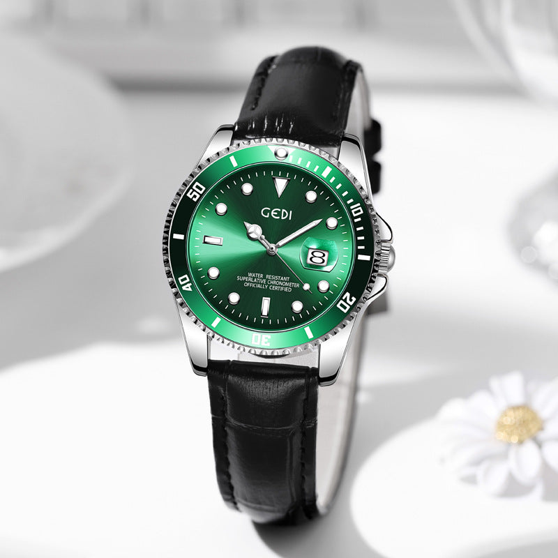 Luxury Green Water Ghost Quartz Watch