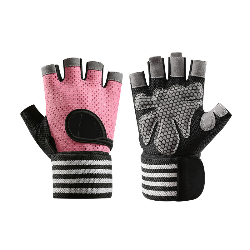 Gym Gloves – Breathable Anti-Slip Half-Finger