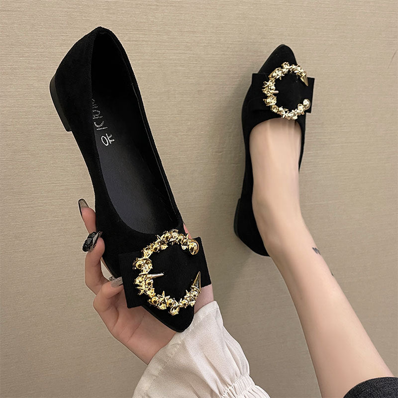 Spring Pointed Toe Lazy Sandal