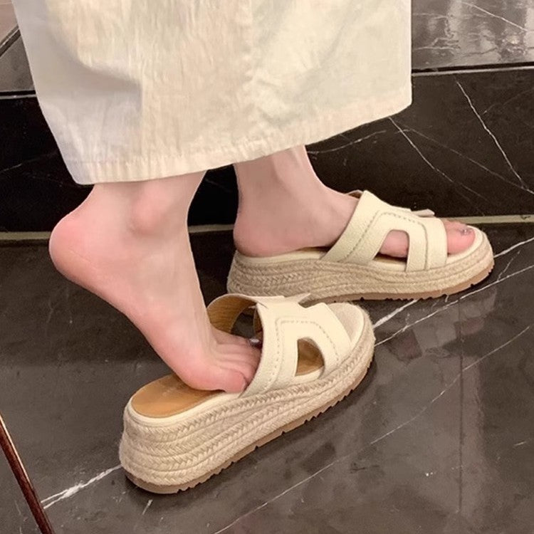 Retro Thick-Soled Open-Toe Sandals for Women