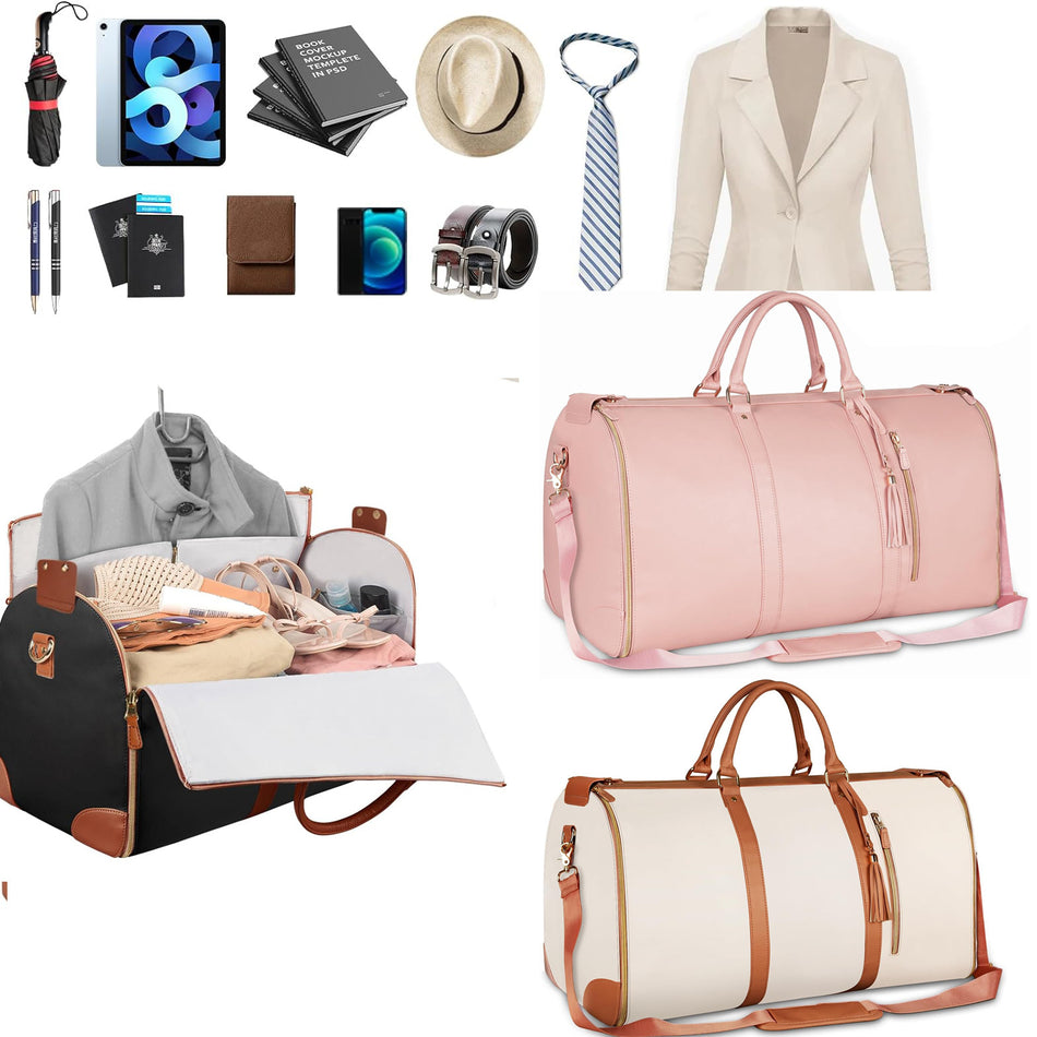 PU Leather Carry-on Duffel – Fashion Meets Function