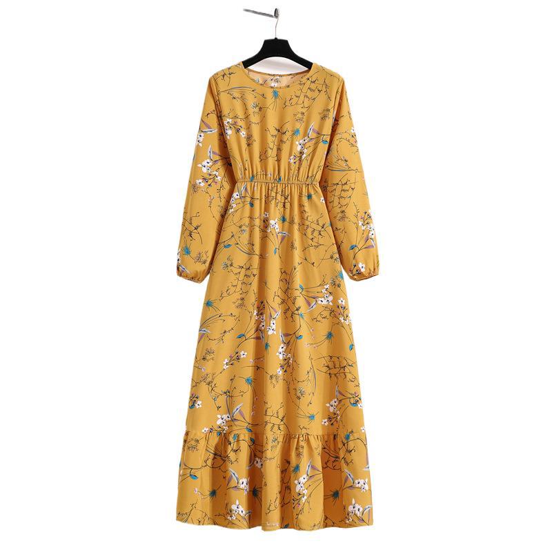2025 Bohemian Floral Long Sleeve Women’s Dress
