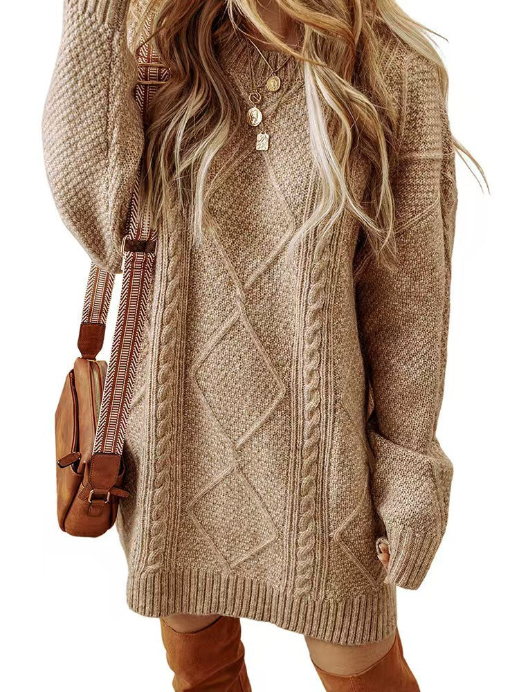 Women’s Loose Lazy Style Sweater Dress 2024