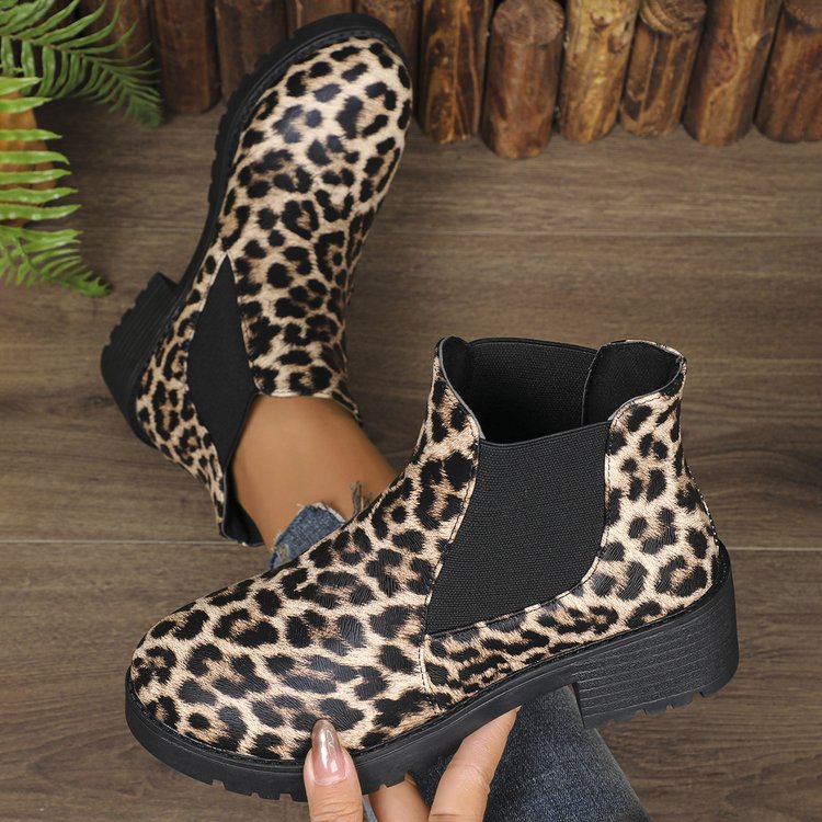Plus Size Women’s Thick-Heel Martin Boots
