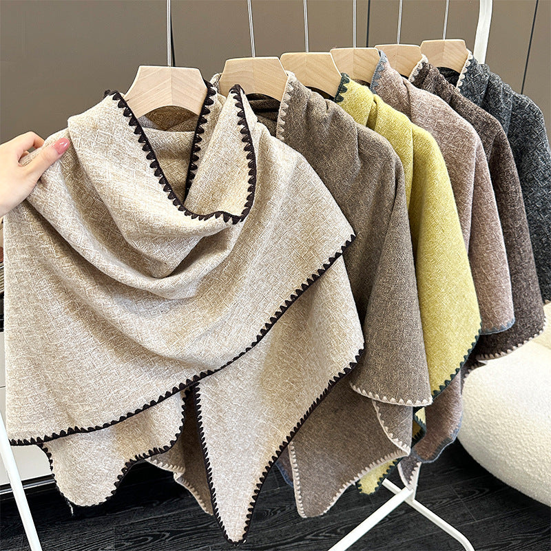 Winter Triangle Shawl Women’s Warm Travel Scarf
