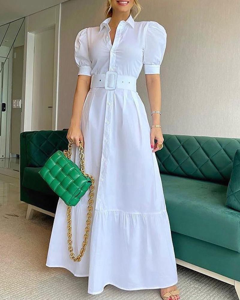 Belted Swing Dress