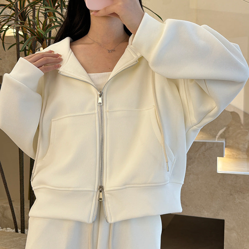 Women’s Off-White Hoodie – Korean Loose Autumn Sweatshirt