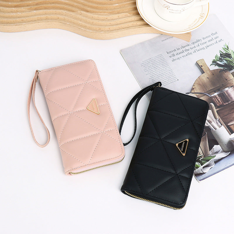 Korean Style Long Zipper Wallet Large Capacity Clutch