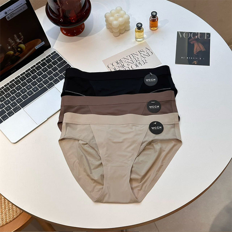 Seamless Solid Color Women’s Briefs