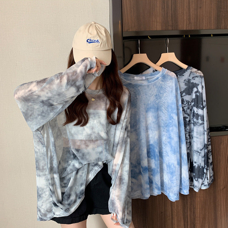 Summer Mesh Sun Protection Long Sleeve Pullover Top