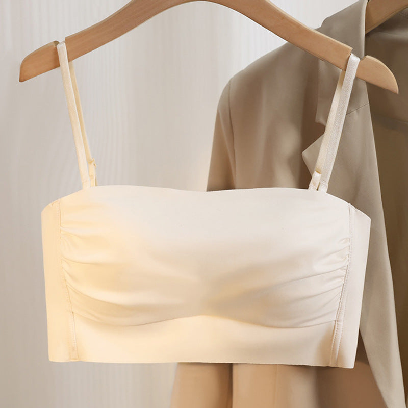 Strapless Wrap Bra Camisole – Anti-Slip with Chest Pad Support