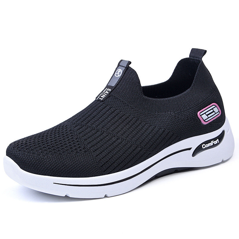 2026 Export Edition: Korean-Style Fly-Knit Sock Shoes with Low Heel