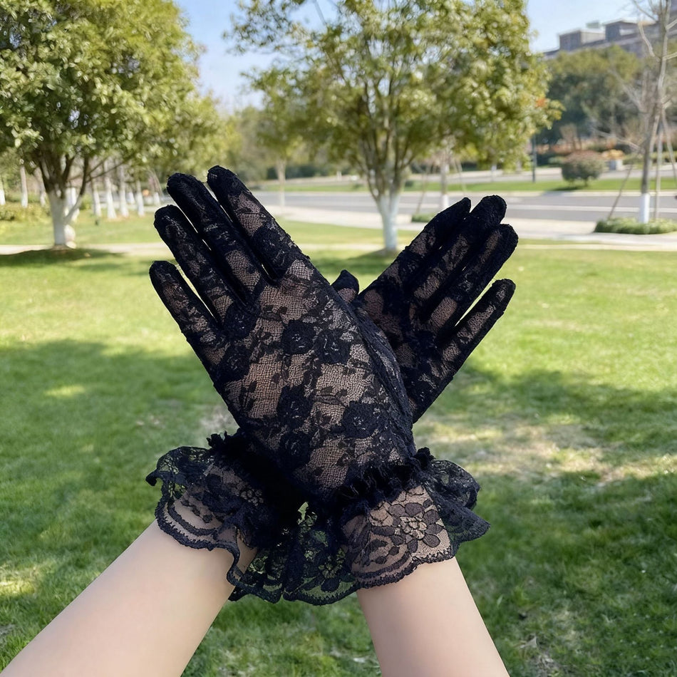 Women's Lace Bridal Wedding Evening Gloves Elegant Style