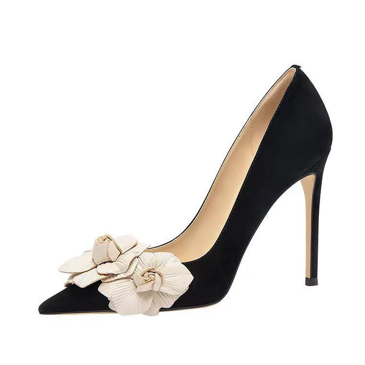 Floral Stiletto High Heels