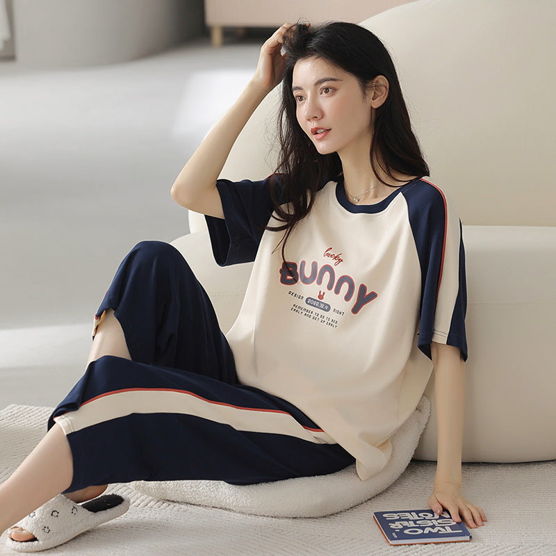 Cotton Pajamas – Korean Style Cropped Summer Set