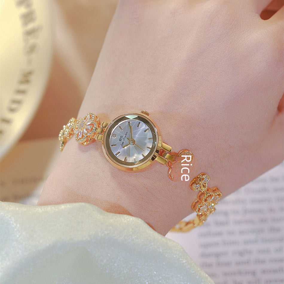 FA1676 Clover Zircon Watch – Lucky Charm Timepiece