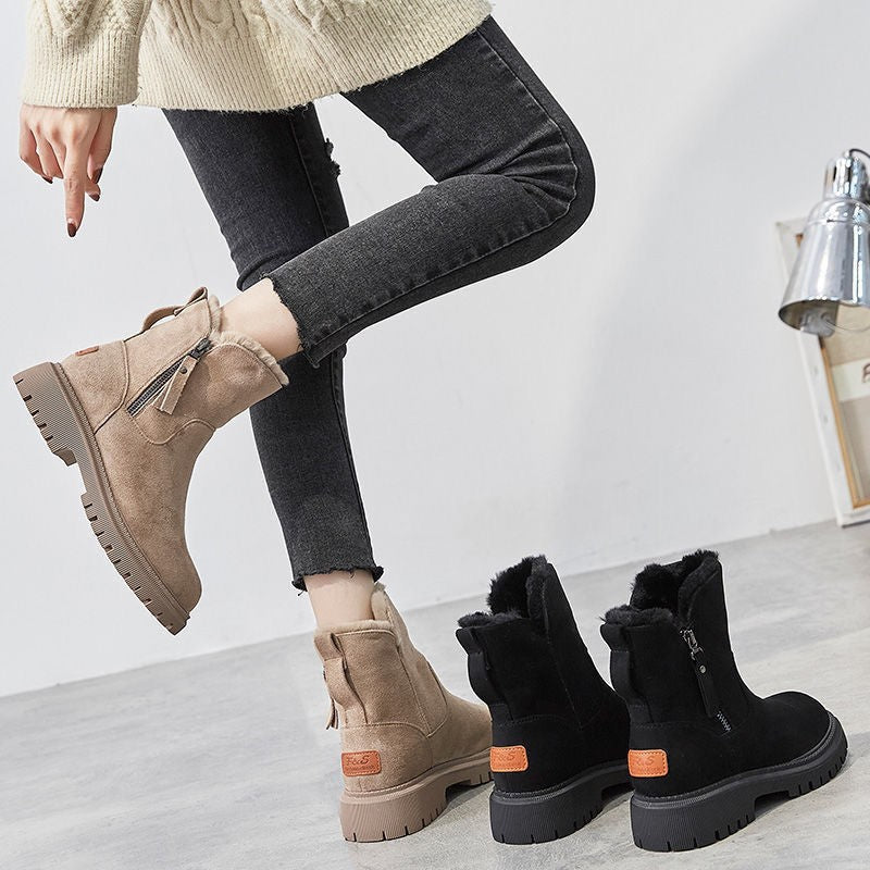 Fleece-Lined Winter Snow Boots