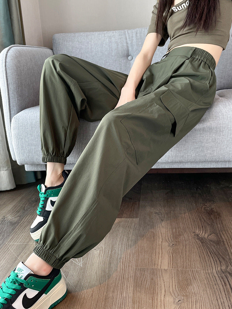 Women’s High-Waist Quick-Dry Sports Overalls – Loose Fit