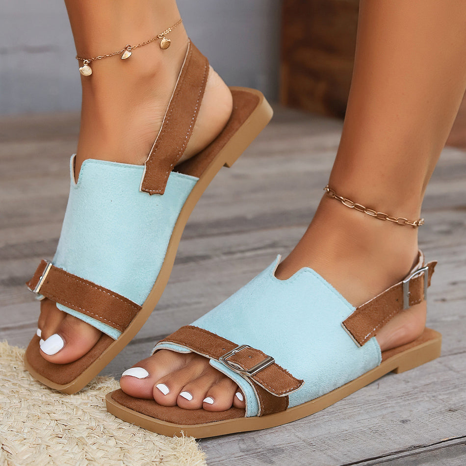 Summer Open Toe Buckle Beach Shoes for Women