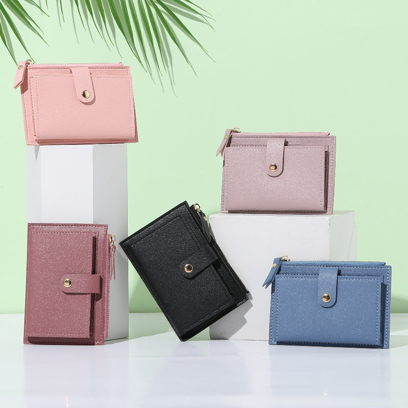 Women's Slim Card Holder | Korean Zipper Coin Purse