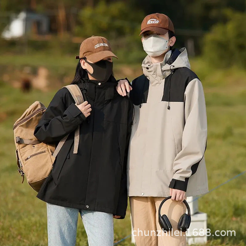 Three-in-One Windproof Travel Jacket Unisex