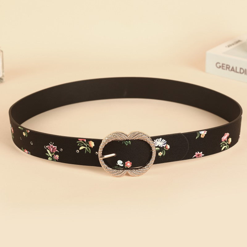 Casual Lip Pin Buckle Belt