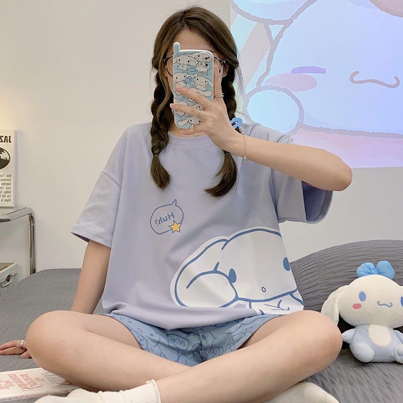 Cartoon Pajama Set – Chest Pad & Pullover Top