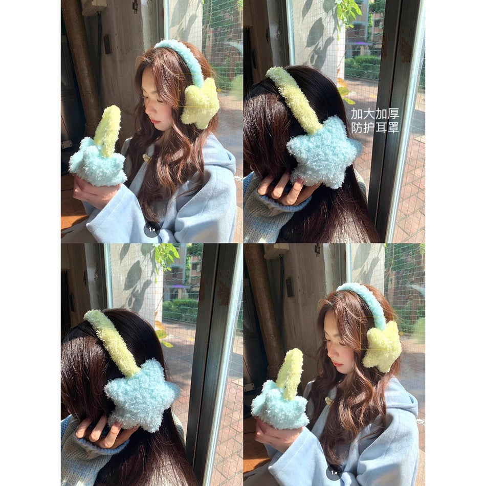 Yellow & Blue Star Earmuffs