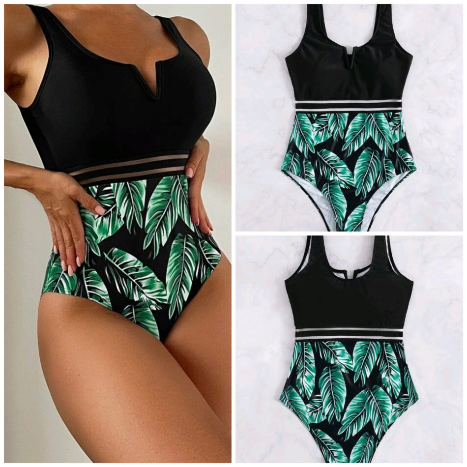 Printed One-Piece Swimsuit