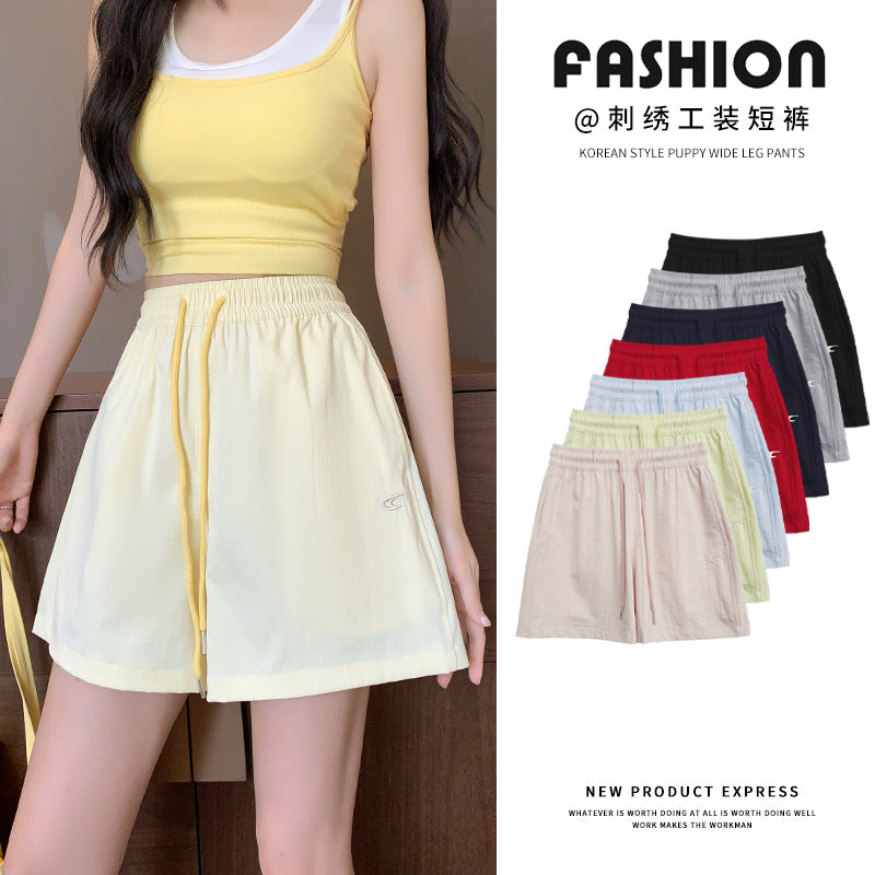Quick-Dry Wide-Leg Shorts