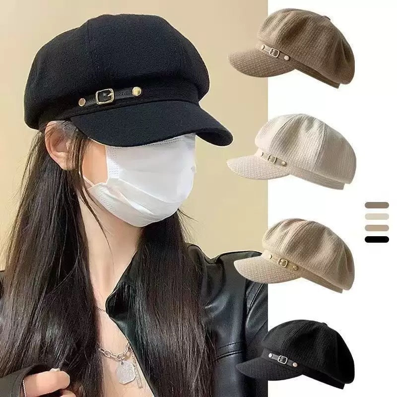 Woolen Newsboy Hat