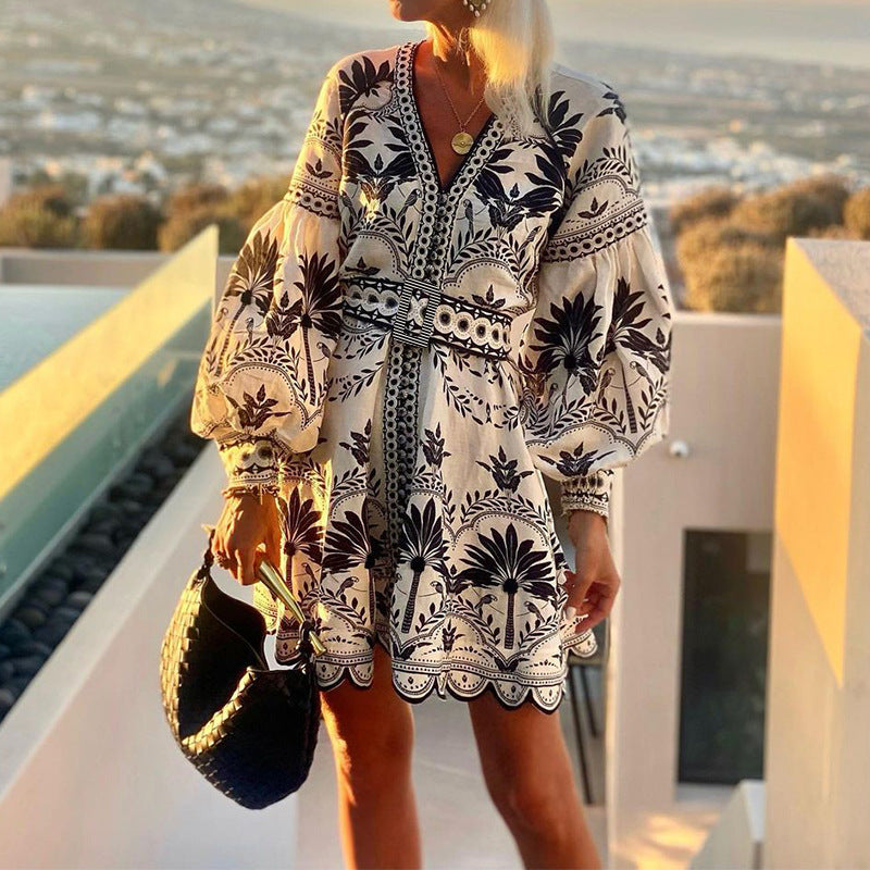 Printed Beach Short Dress